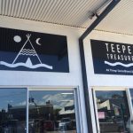 Shopfront sign Teepee Treasures